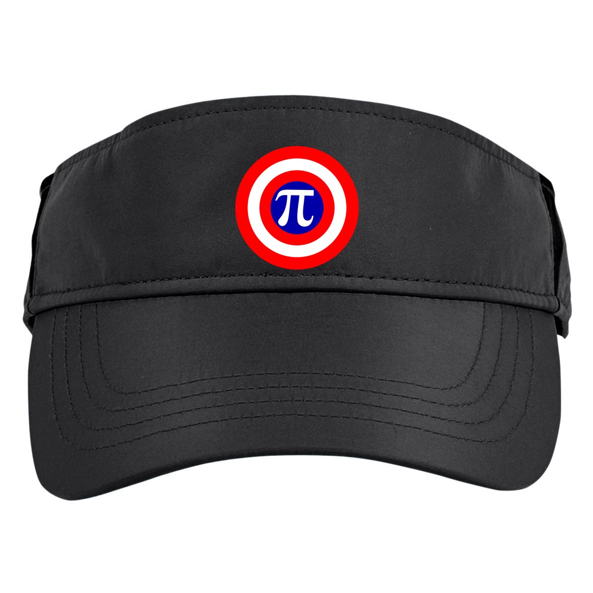 Pi Day America Superhero Crest 3.14 Math Geek Adult Drive Performance Visor