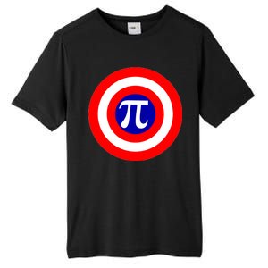 Pi Day America Superhero Crest 3.14 Math Geek Tall Fusion ChromaSoft Performance T-Shirt