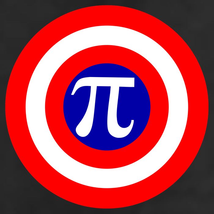 Pi Day America Superhero Crest 3.14 Math Geek 15oz Campfire Ceramic Mug