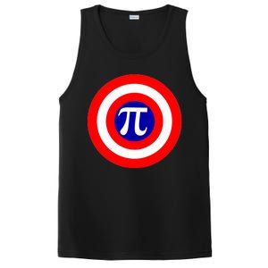 Pi Day America Superhero Crest 3.14 Math Geek PosiCharge Competitor Tank