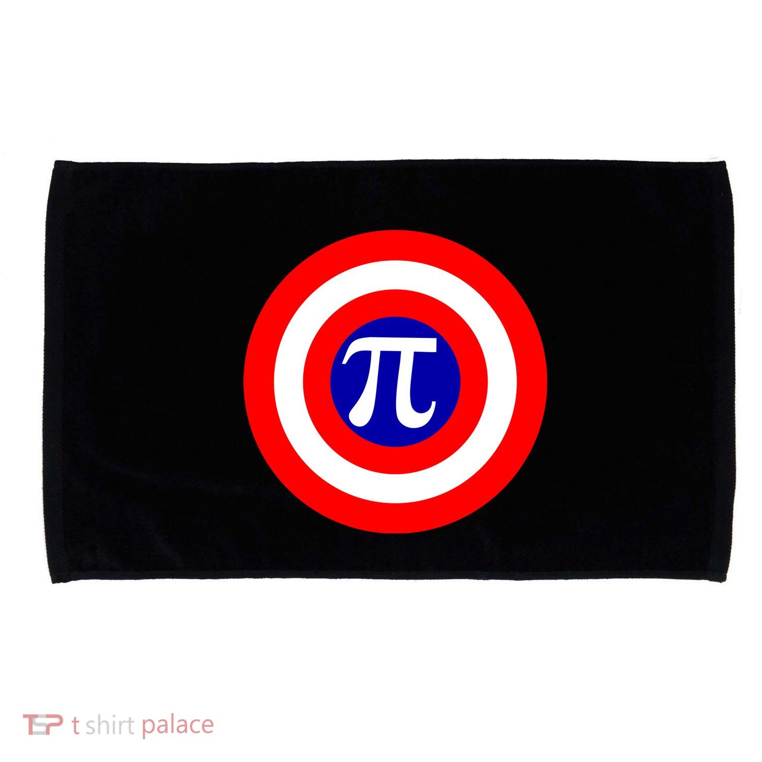 Pi Day America Superhero Crest 3.14 Math Geek Microfiber Hand Towel