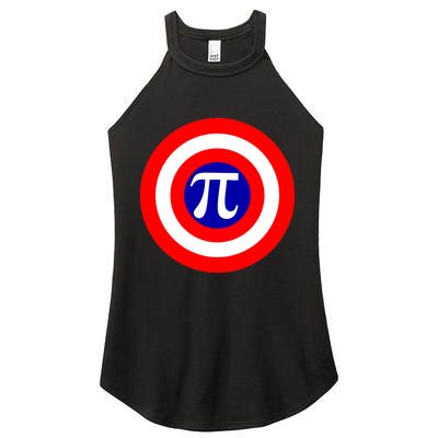 Pi Day America Superhero Crest 3.14 Math Geek Women's Perfect Tri Rocker Tank