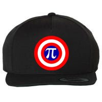 Pi Day America Superhero Crest 3.14 Math Geek Wool Snapback Cap