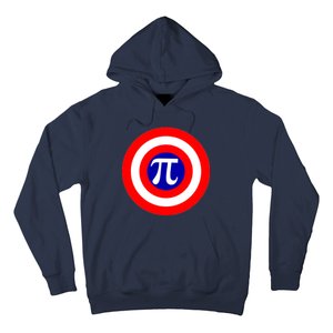 Pi Day America Superhero Crest 3.14 Math Geek Hoodie