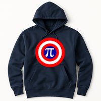 Pi Day America Superhero Crest 3.14 Math Geek Hoodie