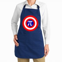 Pi Day America Superhero Crest 3.14 Math Geek Apron