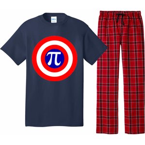 Pi Day America Superhero Crest 3.14 Math Geek Pajama Set