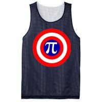 Pi Day America Superhero Crest 3.14 Math Geek Mesh Reversible Basketball Jersey Tank