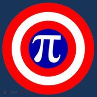 Pi Day America Superhero Crest 3.14 Math Geek Tall Sweatshirt