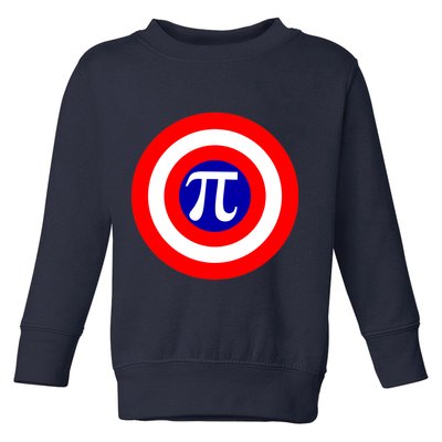 Pi Day America Superhero Crest 3.14 Math Geek Toddler Sweatshirt