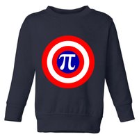 Pi Day America Superhero Crest 3.14 Math Geek Toddler Sweatshirt