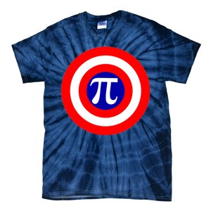 Pi Day America Superhero Crest 3.14 Math Geek Tie-Dye T-Shirt