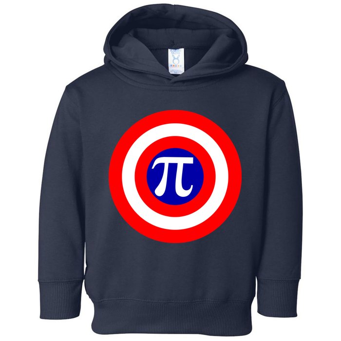 Pi Day America Superhero Crest 3.14 Math Geek Toddler Hoodie