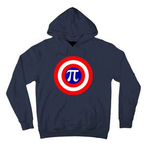 Pi Day America Superhero Crest 3.14 Math Geek Tall Hoodie