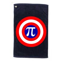 Pi Day America Superhero Crest 3.14 Math Geek Golf Towel
