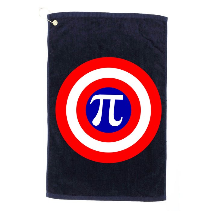 Pi Day America Superhero Crest 3.14 Math Geek Golf Towel