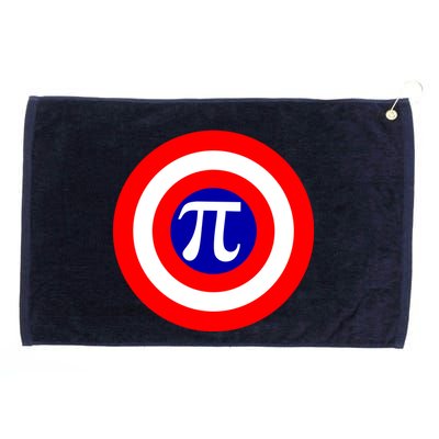 Pi Day America Superhero Crest 3.14 Math Geek Grommeted Golf Towel