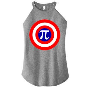 Pi Day America Superhero Crest 3.14 Math Geek Women's Perfect Tri Rocker Tank