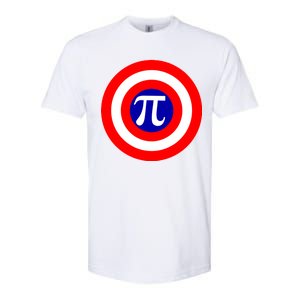 Pi Day America Superhero Crest 3.14 Math Geek Softstyle CVC T-Shirt