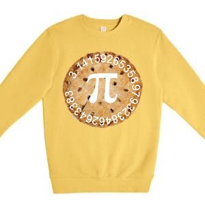 Pi Day Apple Pie 3.14 Cool Numbers Premium Crewneck Sweatshirt