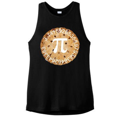 Pi Day Apple Pie 3.14 Cool Numbers Ladies PosiCharge Tri-Blend Wicking Tank