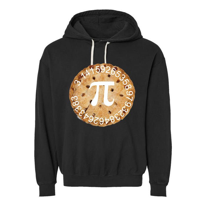Pi Day Apple Pie 3.14 Cool Numbers Garment-Dyed Fleece Hoodie