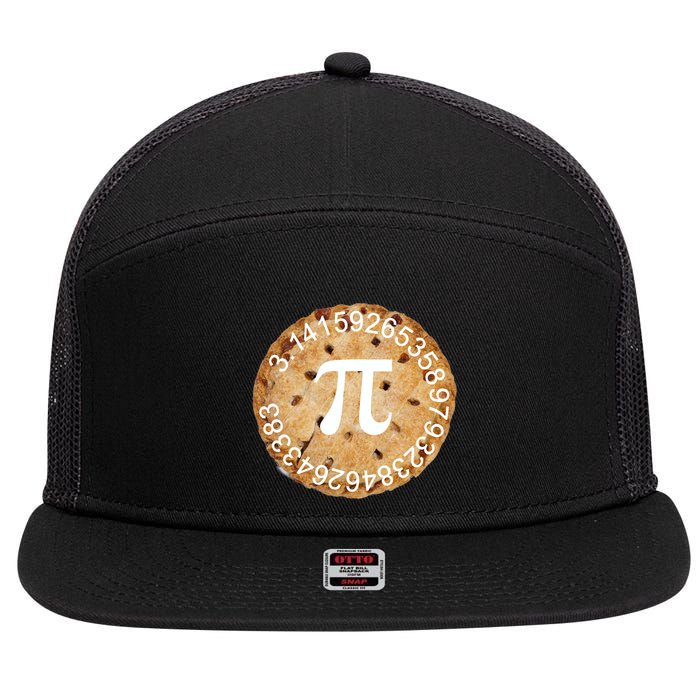 Pi Day Apple Pie 3.14 Cool Numbers 7 Panel Mesh Trucker Snapback Hat