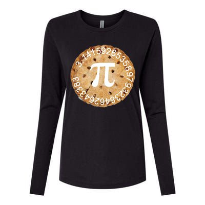 Pi Day Apple Pie 3.14 Cool Numbers Womens Cotton Relaxed Long Sleeve T-Shirt