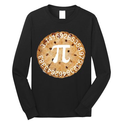Pi Day Apple Pie 3.14 Cool Numbers Long Sleeve Shirt