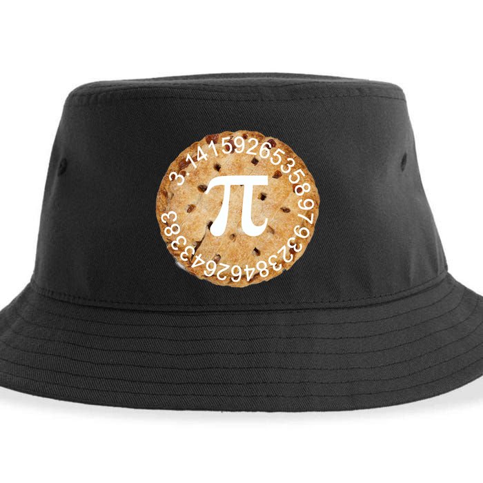 Pi Day Apple Pie 3.14 Cool Numbers Sustainable Bucket Hat