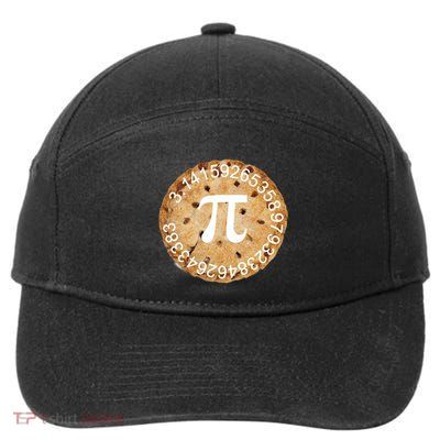 Pi Day Apple Pie 3.14 Cool Numbers 7-Panel Snapback Hat