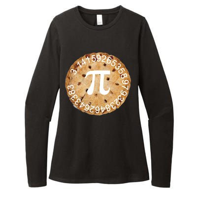 Pi Day Apple Pie 3.14 Cool Numbers Womens CVC Long Sleeve Shirt