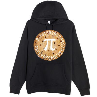 Pi Day Apple Pie 3.14 Cool Numbers Premium Pullover Hoodie