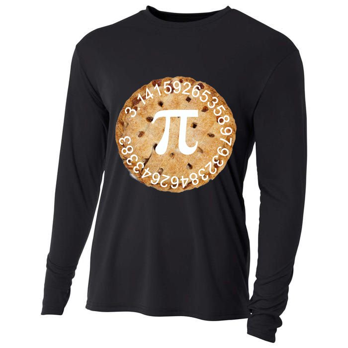 Pi Day Apple Pie 3.14 Cool Numbers Cooling Performance Long Sleeve Crew
