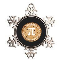 Pi Day Apple Pie 3.14 Cool Numbers Metallic Star Ornament