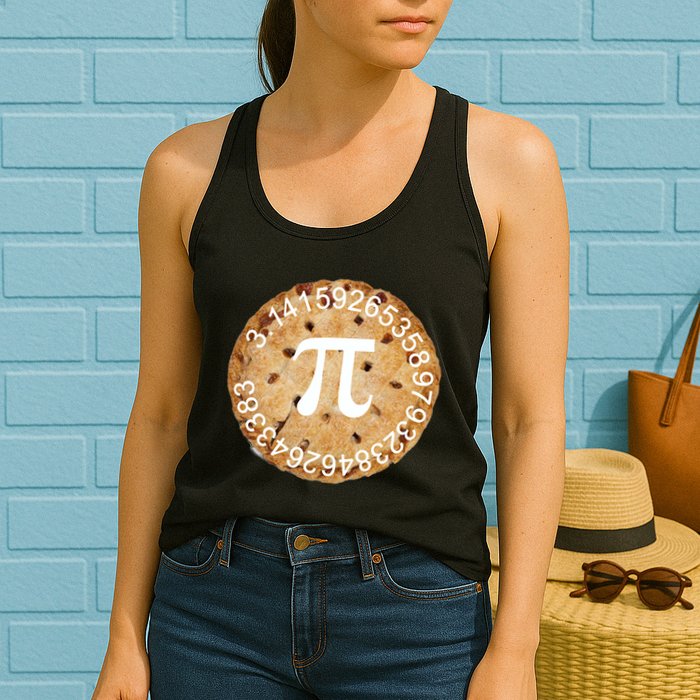 Pi Day Apple Pie 3.14 Cool Numbers Womens Tank Top