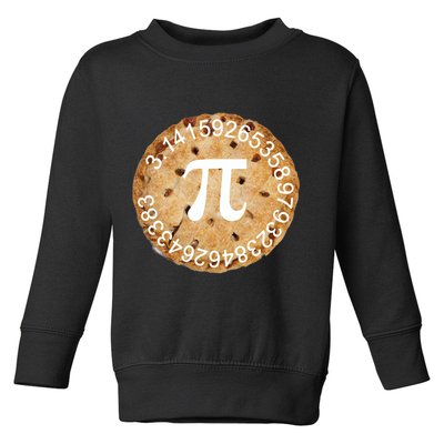Pi Day Apple Pie 3.14 Cool Numbers Toddler Sweatshirt