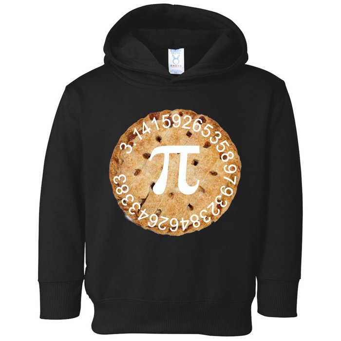 Pi Day Apple Pie 3.14 Cool Numbers Toddler Hoodie
