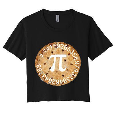Pi Day Apple Pie 3.14 Cool Numbers Crop Top
