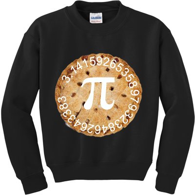 Pi Day Apple Pie 3.14 Cool Numbers Kids Sweatshirt
