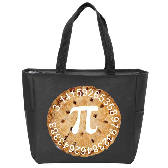 Pi Day Apple Pie 3.14 Cool Numbers Zip Tote Bag