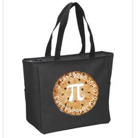 Pi Day Apple Pie 3.14 Cool Numbers Zip Tote Bag