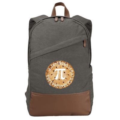 Pi Day Apple Pie 3.14 Cool Numbers Cotton Canvas Backpack