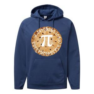 Pi Day Apple Pie 3.14 Cool Numbers Performance Fleece Hoodie