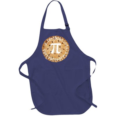 Pi Day Apple Pie 3.14 Cool Numbers Full-Length Apron With Pockets