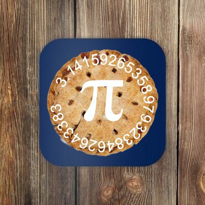 Pi Day Apple Pie 3.14 Cool Numbers Coaster