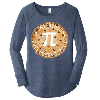 Pi Day Apple Pie 3.14 Cool Numbers Women's Perfect Tri Tunic Long Sleeve Shirt