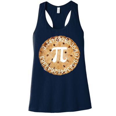 Pi Day Apple Pie 3.14 Cool Numbers Women's Racerback Tank