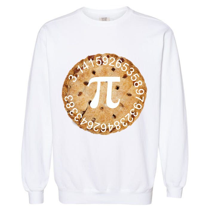 Pi Day Apple Pie 3.14 Cool Numbers Garment-Dyed Sweatshirt