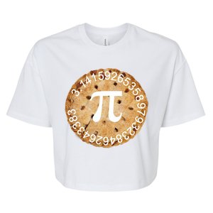 Pi Day Apple Pie 3.14 Cool Numbers Bella+Canvas Jersey Crop Tee